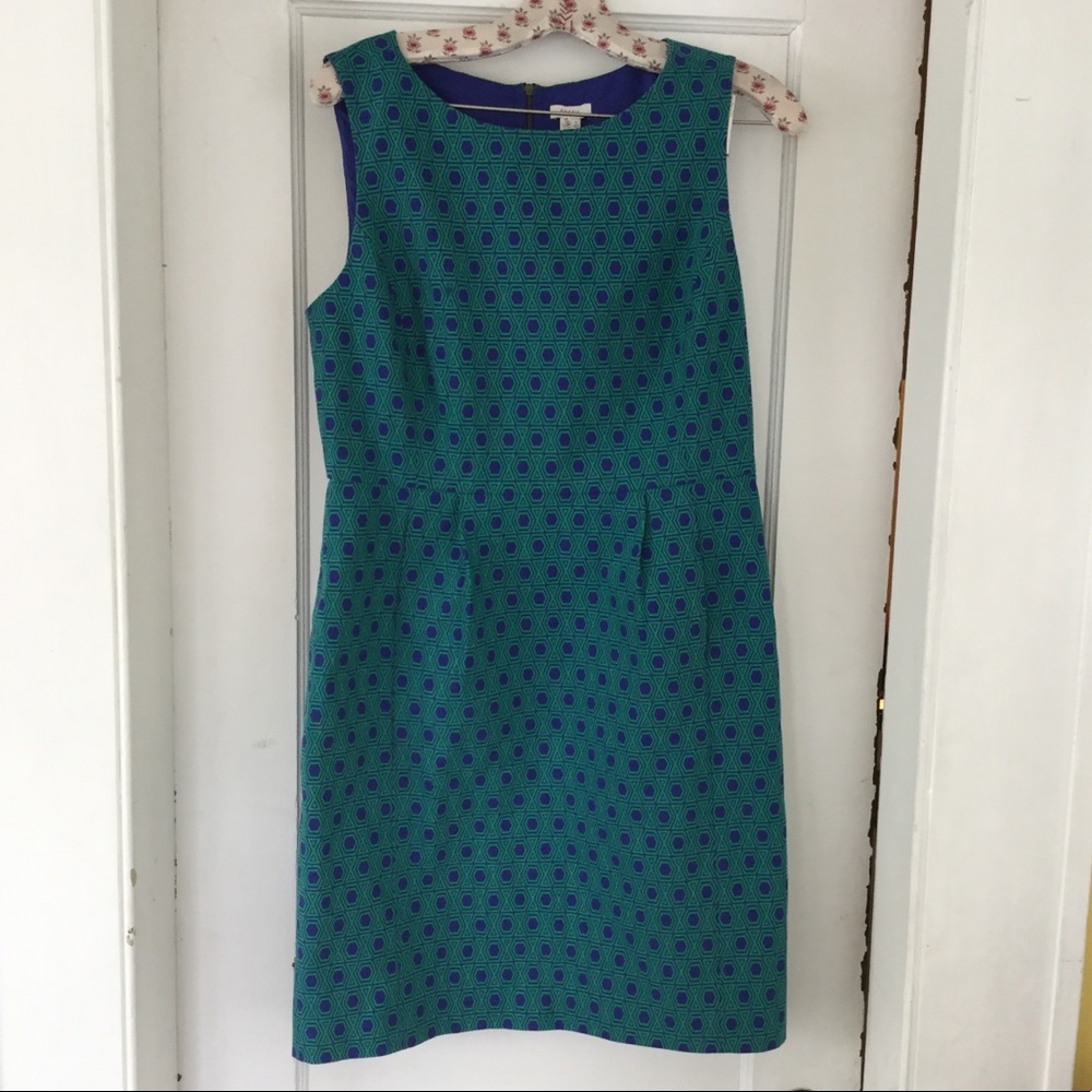 Fossil geo print shift dress size 10